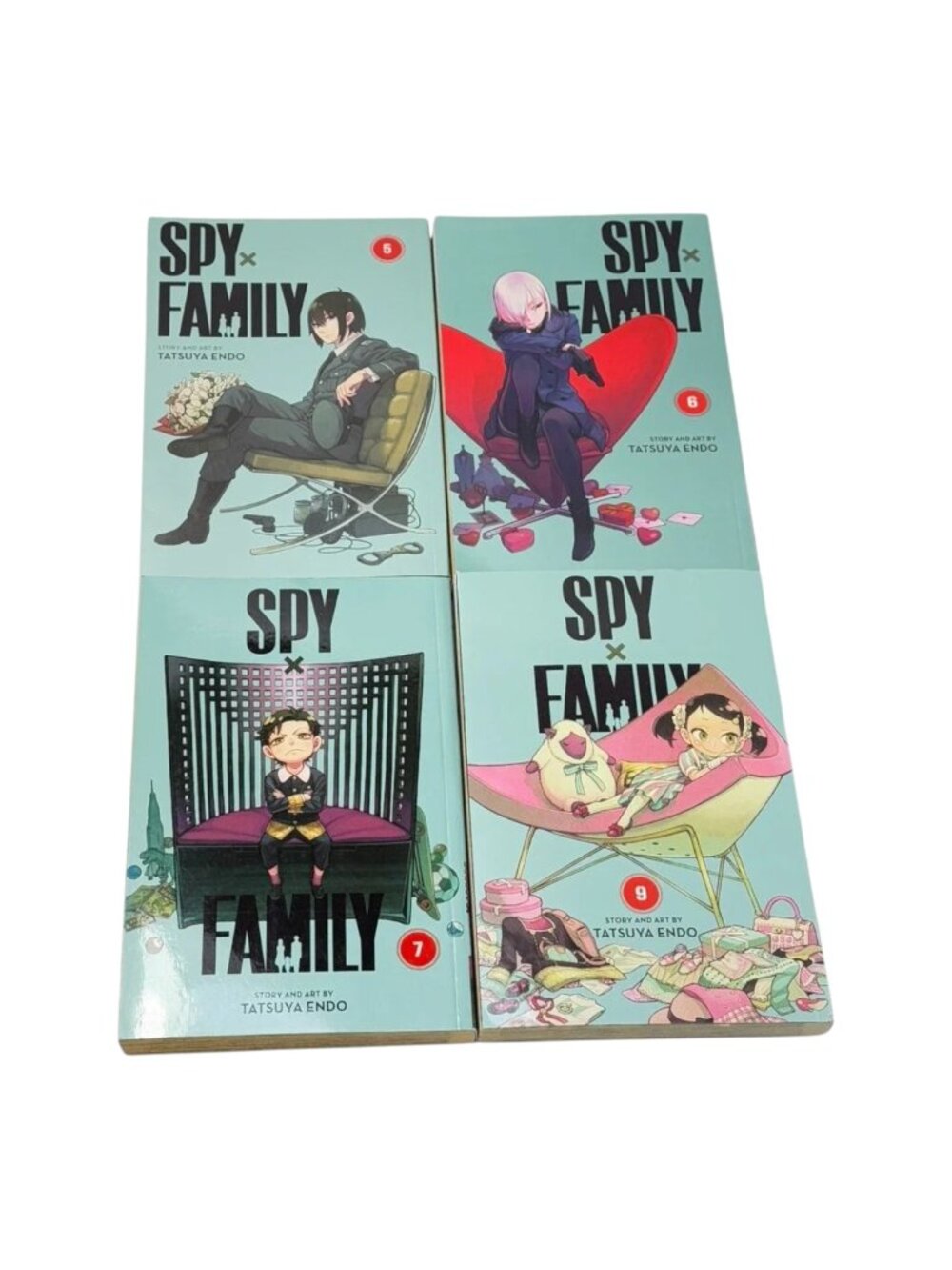 Spy Family Manga Graphic Novel Lot 4 Volumes 5 6 7 9 English PB